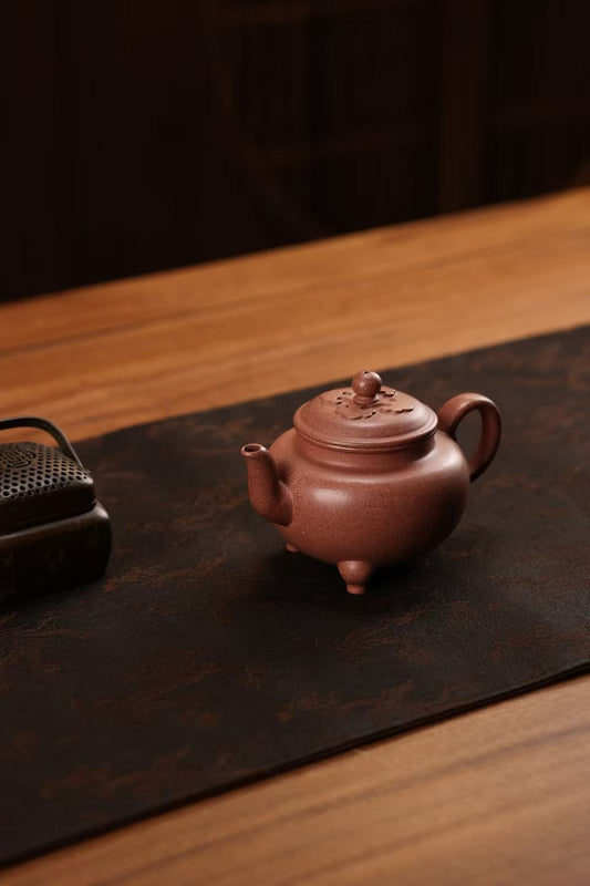 Peach Blossom Clay Da Bin Ruyi Purple Clay Teapot