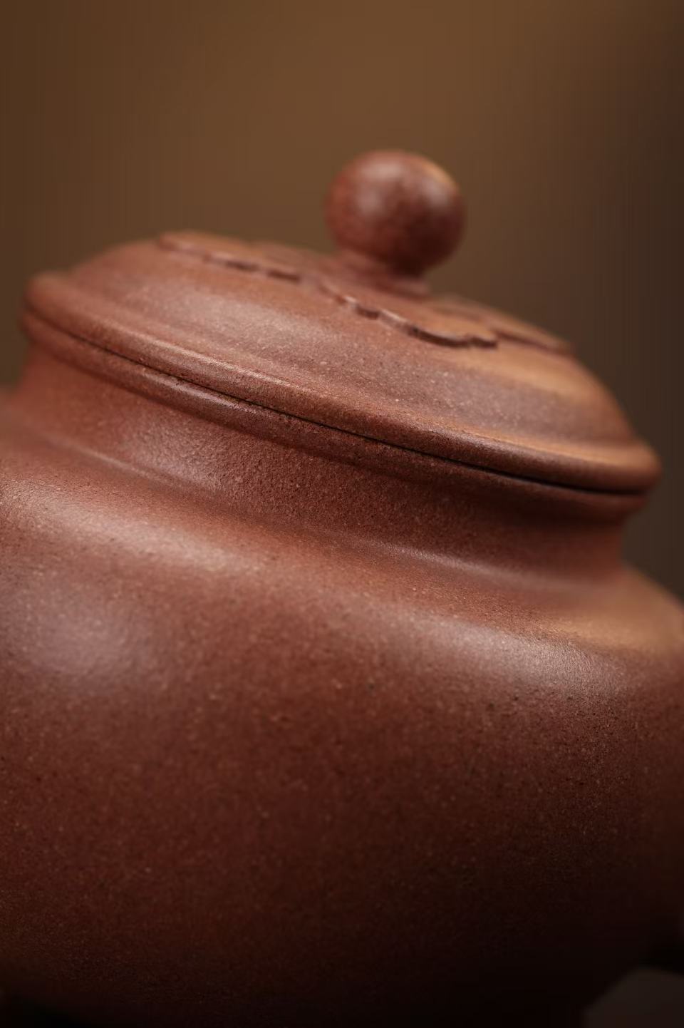 桃花泥大彬如意紫砂壶