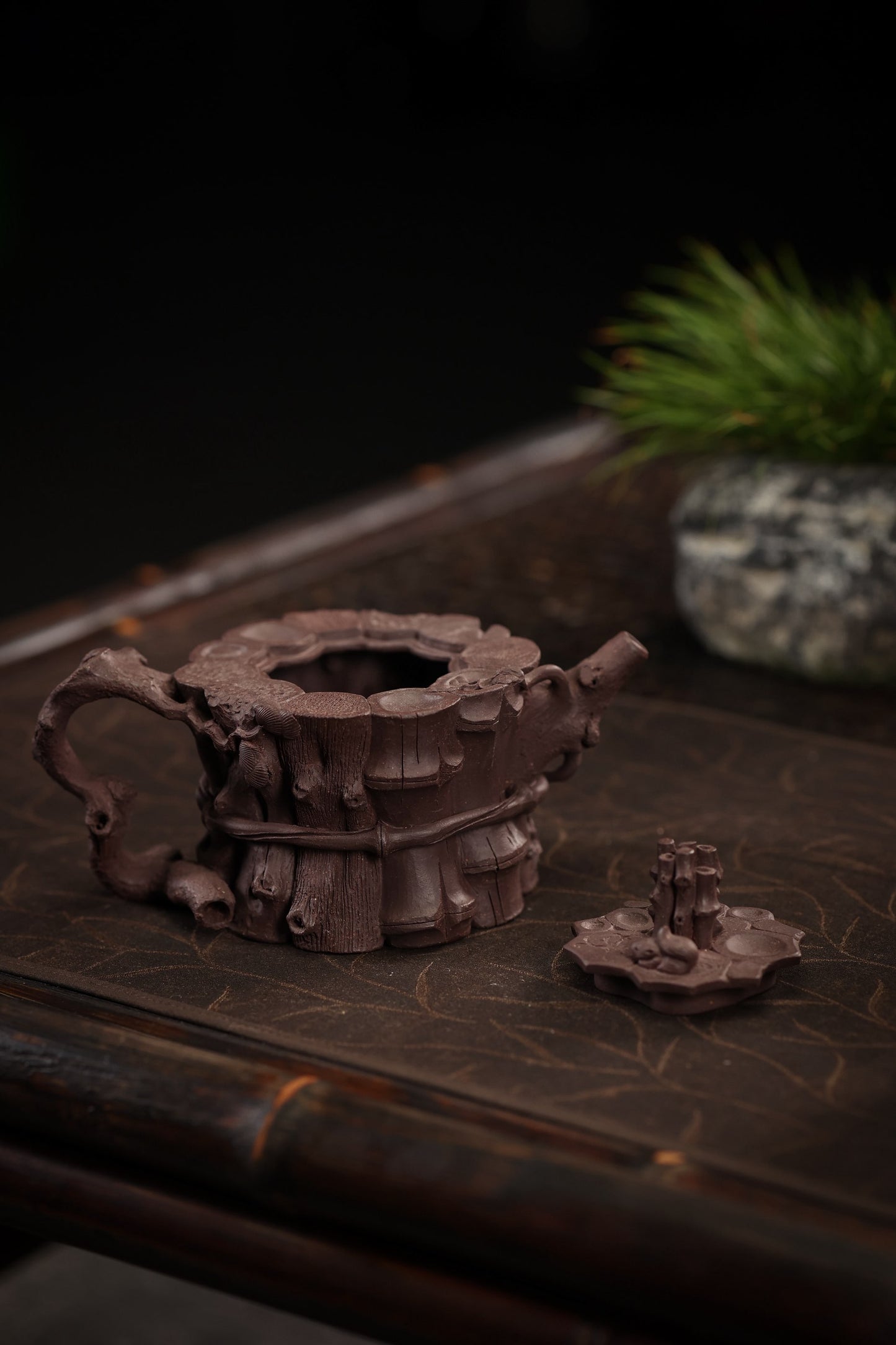 Bundle of Three Friends Teapot · Fully Handmade · Tianqing Clay · 340cc