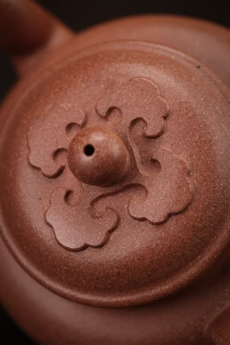 桃花泥大彬如意紫砂壶