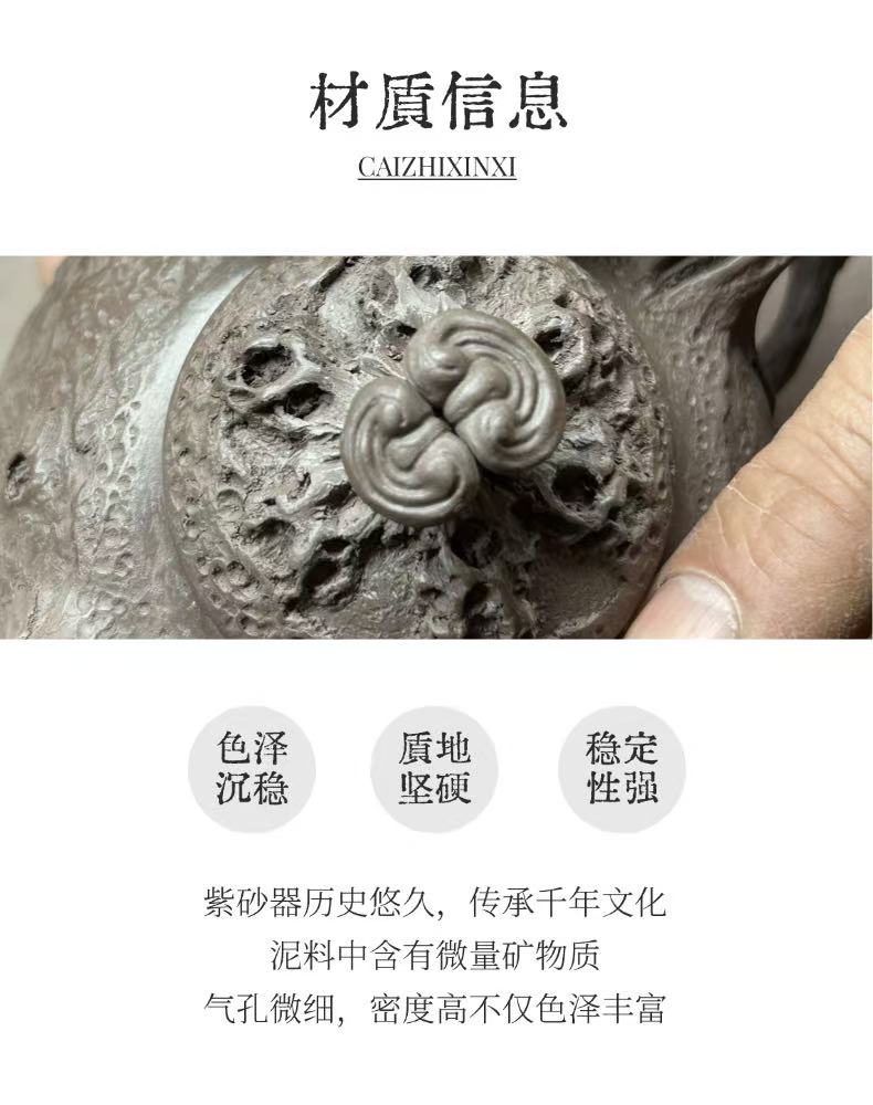 Gongchun Teapot - Handmade Zisha Teapot with Old Duan Clay, 260cc
