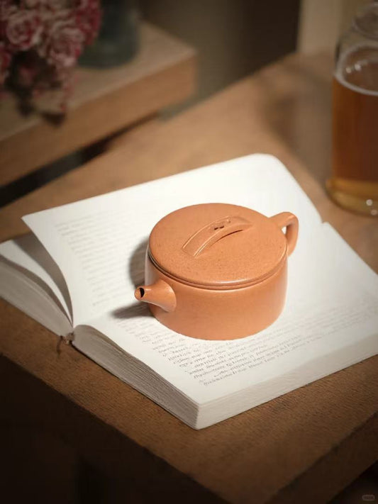Hanwa Teapot - Handmade Zisha Teapot Made from Original Ore Golden Duan Clay