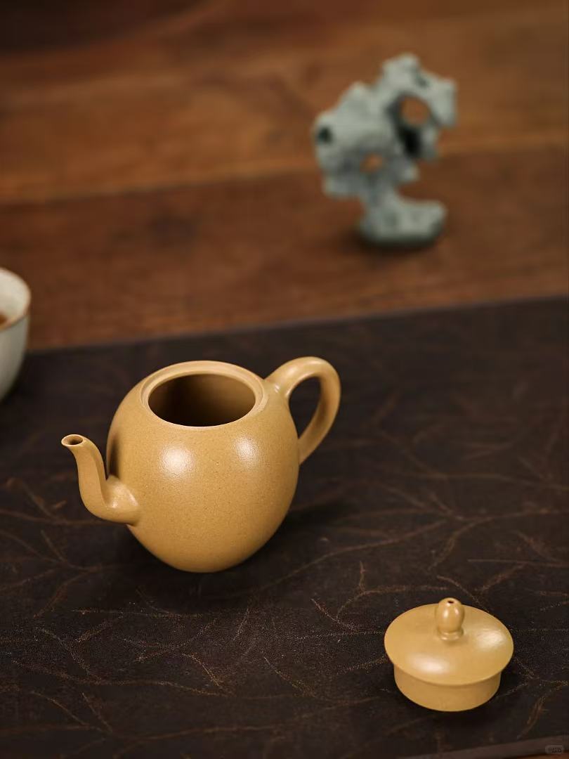 美人肩·梨皮木绿全手工紫砂壶 | Handcrafted Yixing Meiren Jian Teapot